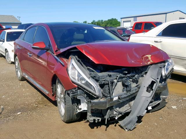 5NPE34AF5FH029805 - 2015 HYUNDAI SONATA SPO BURGUNDY photo 1