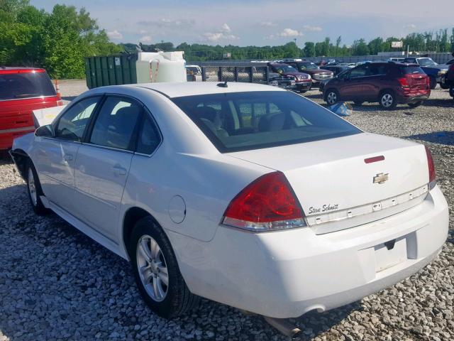 2G1WA5E37E1174773 - 2014 CHEVROLET IMPALA LIM WHITE photo 3