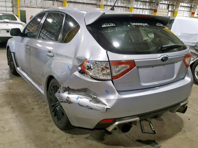 JF1GR7E66DG214181 - 2013 SUBARU IMPREZA WR SILVER photo 3