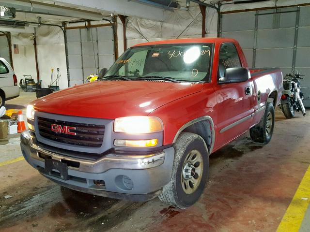 1GTEK14V57Z159954 - 2007 GMC NEW SIERRA RED photo 2