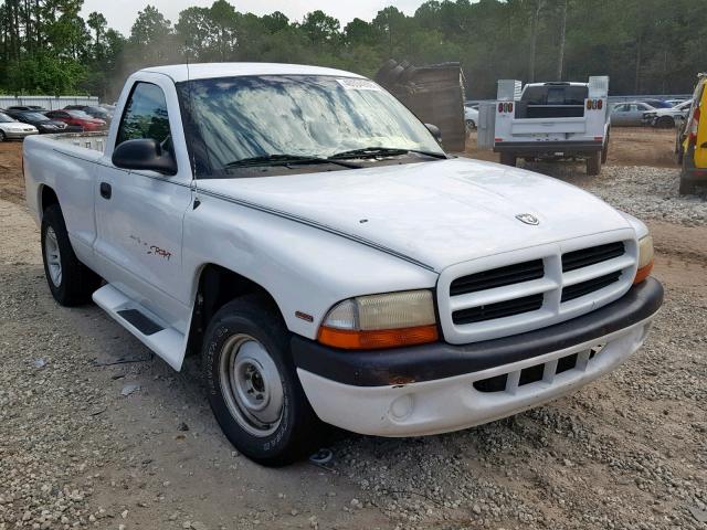 1B7FL26P1VS243619 - 1997 DODGE DAKOTA WHITE photo 1