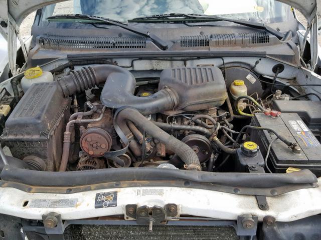 1B7FL26P1VS243619 - 1997 DODGE DAKOTA WHITE photo 7