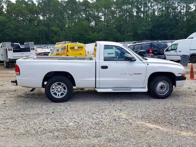 1B7FL26P1VS243619 - 1997 DODGE DAKOTA WHITE photo 9