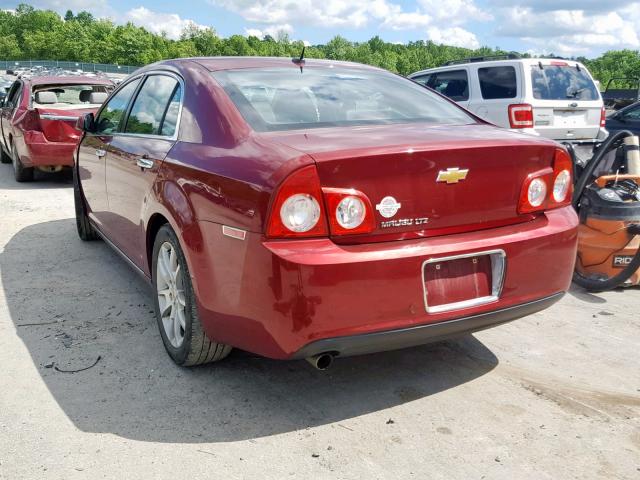 1G1ZE5EB4AF263678 - 2010 CHEVROLET MALIBU LTZ 红色 照片 3