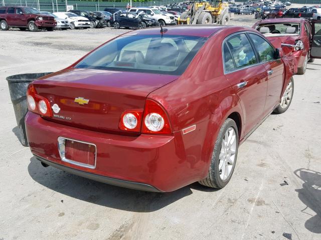 1G1ZE5EB4AF263678 - 2010 CHEVROLET MALIBU LTZ 红色 照片 4