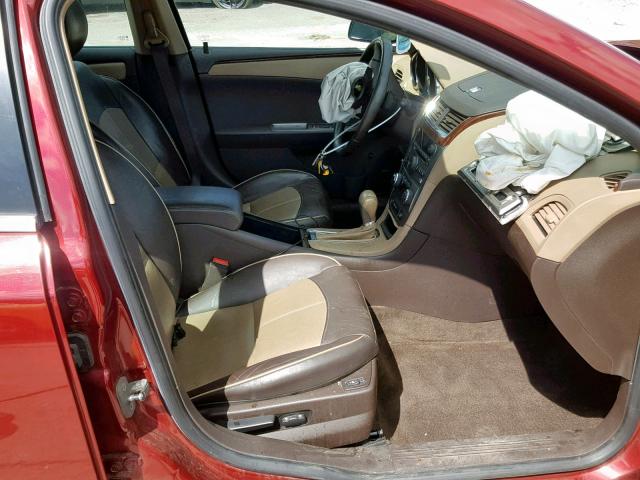 1G1ZE5EB4AF263678 - 2010 CHEVROLET MALIBU LTZ 红色 照片 5