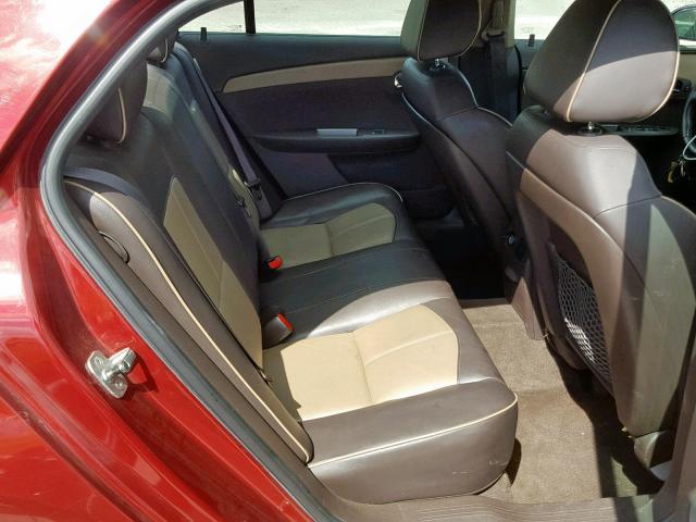 1G1ZE5EB4AF263678 - 2010 CHEVROLET MALIBU LTZ 红色 照片 6