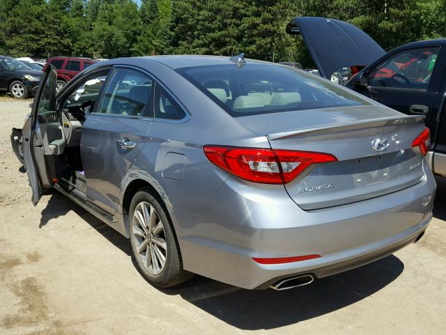 5NPE34AF0GH435931 - 2016 HYUNDAI SONATA SPO GRAY photo 3