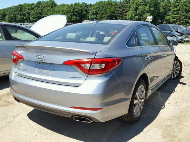 5NPE34AF0GH435931 - 2016 HYUNDAI SONATA SPO GRAY photo 4