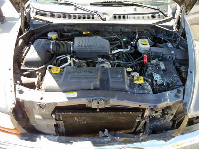 1D7HL48N54S717527 - 2004 DODGE DAKOTA QUA GRAY photo 7