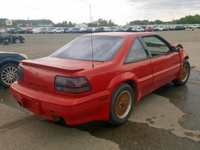 1G2WJ14T2NF312718 - 1992 PONTIAC GRAND PRIX RED photo 4