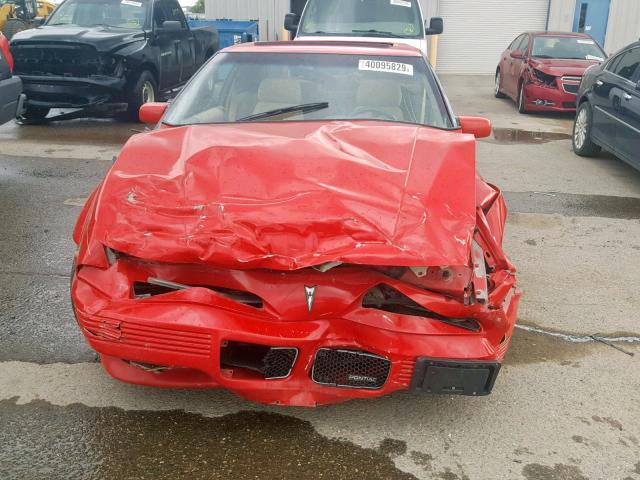 1G2WJ14T2NF312718 - 1992 PONTIAC GRAND PRIX RED photo 9