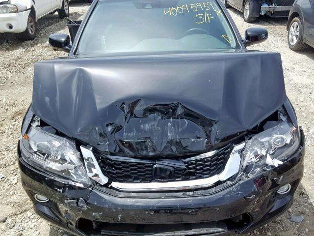 1HGCT1B86EA002268 - 2014 HONDA ACCORD EXL BLACK photo 7