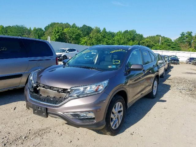 2HKRM4H75GH690894 - 2016 HONDA CR-V EXL BROWN photo 2