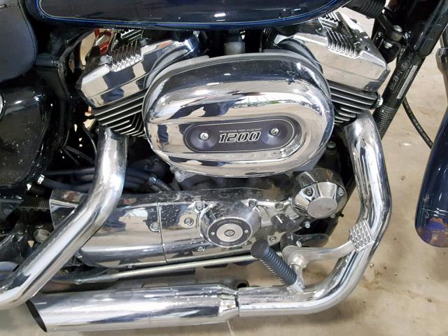 1HD1CT3119K406970 - 2009 HARLEY-DAVIDSON XL1200 C BLUE photo 7