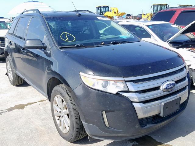 2FMDK3JC2DBA06923 - 2013 FORD EDGE SEL BLACK photo 1