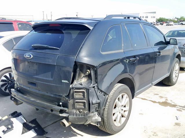 2FMDK3JC2DBA06923 - 2013 FORD EDGE SEL BLACK photo 4