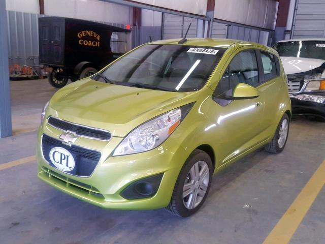 KL8CD6S96DC554561 - 2013 CHEVROLET SPARK 1LT GREEN photo 2