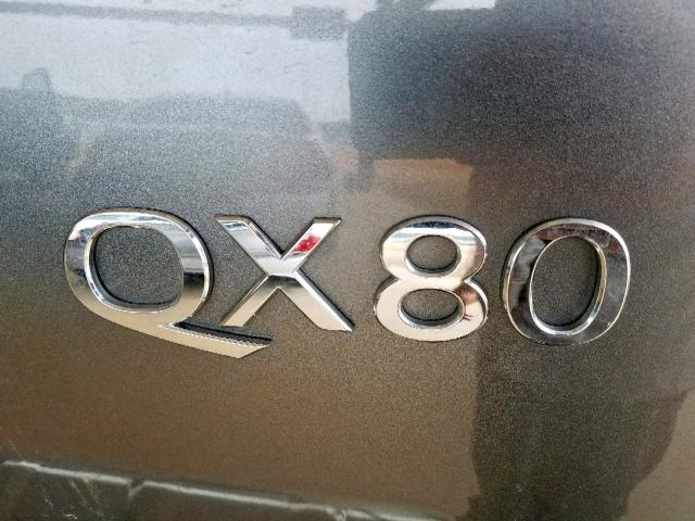 JN8AZ2ND1H9831052 - 2017 INFINITI QX80 BASE GRAY photo 9