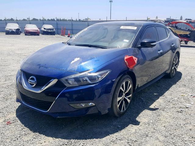 1N4AA6APXGC389700 - 2016 NISSAN MAXIMA 3.5 BLUE photo 2