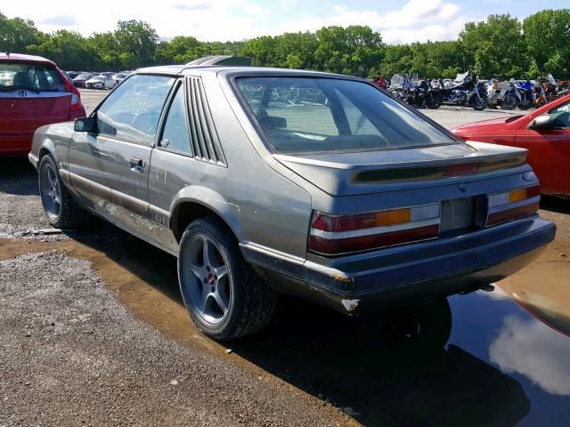 1FABP28M8GF256343 - 1986 FORD MUSTANG LX GRAY photo 3