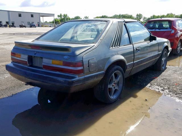 1FABP28M8GF256343 - 1986 FORD MUSTANG LX GRAY photo 4