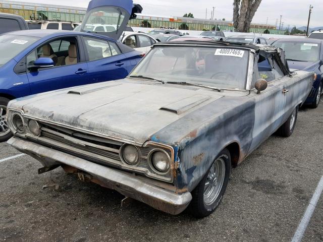 0000RS23L71115167 - 1967 PLYMOUTH SATELLITE BLUE photo 2