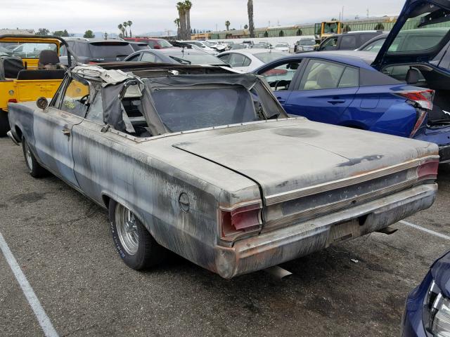 0000RS23L71115167 - 1967 PLYMOUTH SATELLITE BLUE photo 3