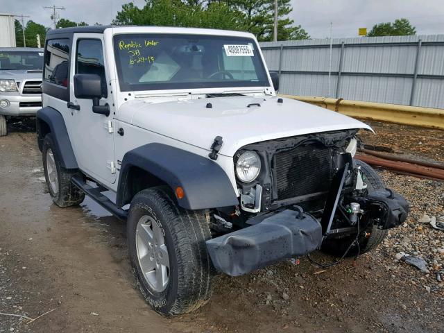 1C4AJWAG4GL103088 - 2016 JEEP WRANGLER S WHITE photo 1