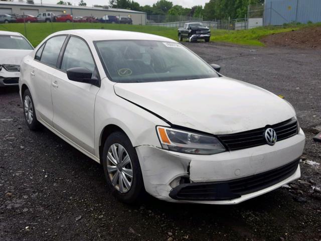 3VW2K7AJ9BM364644 - 2011 VOLKSWAGEN JETTA BASE WHITE photo 1