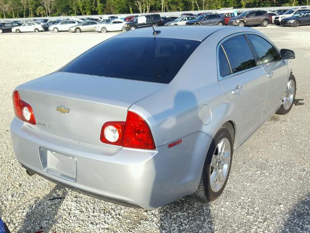 1G1ZC5EB4A4152033 - 2010 CHEVROLET MALIBU 1LT SILVER photo 4