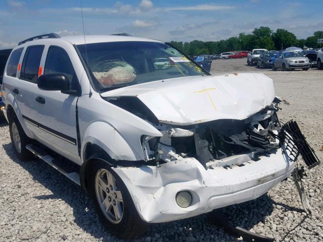 1D8HB48P57F576696 - 2007 DODGE DURANGO SL WHITE photo 1