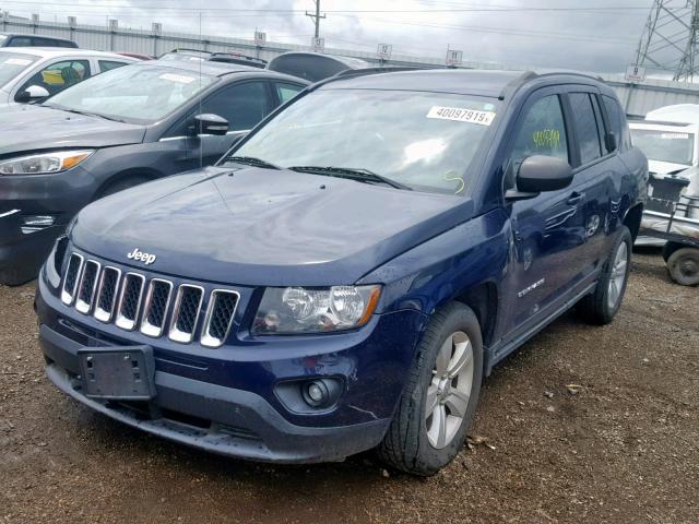 1C4NJDBB3ED536854 - 2014 JEEP COMPASS SP ლურჯი ფოტო 2