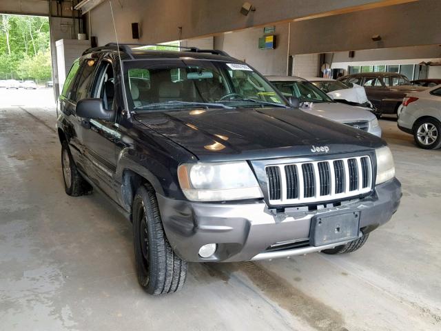 1J4GW48J04C289395 - 2004 JEEP GRAND CHER BLACK photo 1