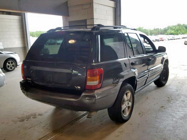 1J4GW48J04C289395 - 2004 JEEP GRAND CHER BLACK photo 4