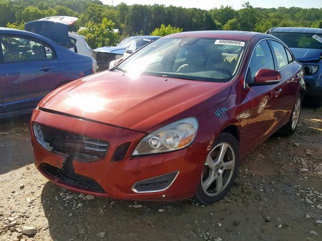 YV1622FS0C2039621 - 2012 VOLVO S60 T5 RED photo 2