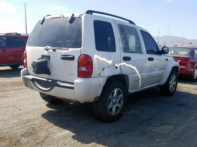 1J4GK58K43W616324 - 2003 JEEP LIBERTY LI WHITE photo 4