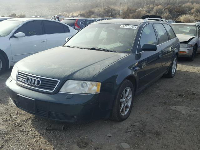 WAUDA24B8XN000568 - 1999 AUDI A6 AVANT Q GREEN photo 2