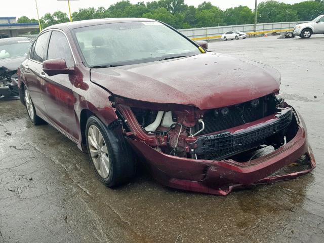 1HGCR2F87DA035616 - 2013 HONDA ACCORD EXL MAROON photo 1