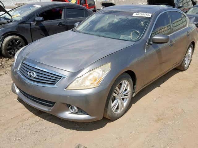 JN1CV6AP4DM724093 - 2013 INFINITI G37 BASE GRAY photo 2