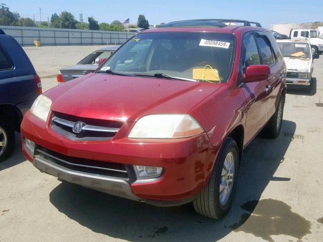 2HNYD18843H526780 - 2003 ACURA MDX TOURIN RED photo 2