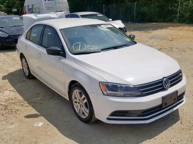 3VW2K7AJXFM356977 - 2015 VOLKSWAGEN JETTA BASE WHITE photo 1