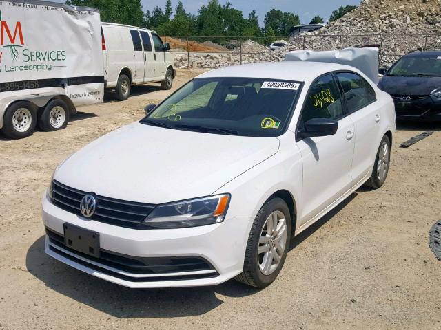 3VW2K7AJXFM356977 - 2015 VOLKSWAGEN JETTA BASE WHITE photo 2