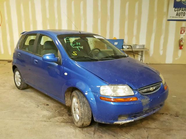 KL1TG62675B313773 - 2005 CHEVROLET AVEO LT BLUE photo 1