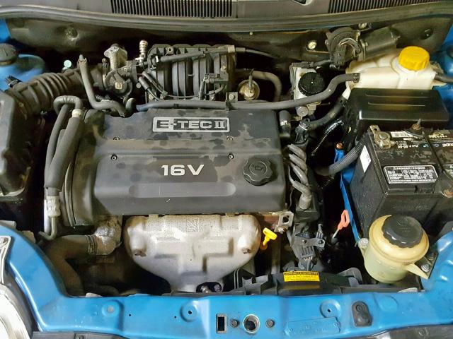 KL1TG62675B313773 - 2005 CHEVROLET AVEO LT BLUE photo 7