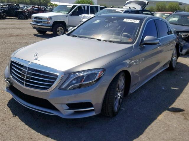 WDDUG8CB0FA155911 - 2015 MERCEDES-BENZ S 550 GRAY photo 2