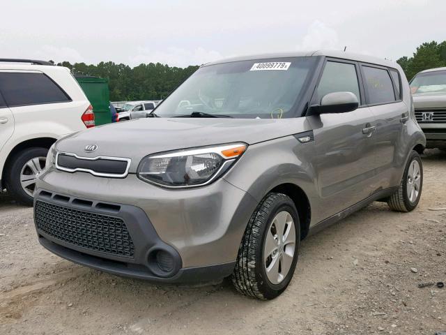 KNDJN2A22E7057042 - 2014 KIA SOUL GRAY photo 2