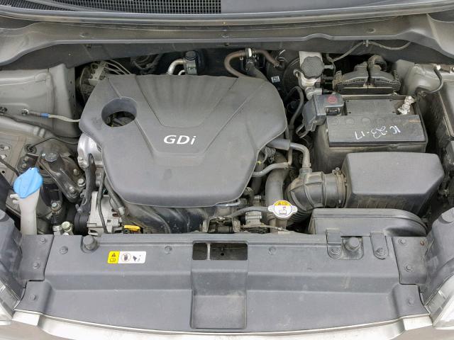 KNDJN2A22E7057042 - 2014 KIA SOUL GRAY photo 7