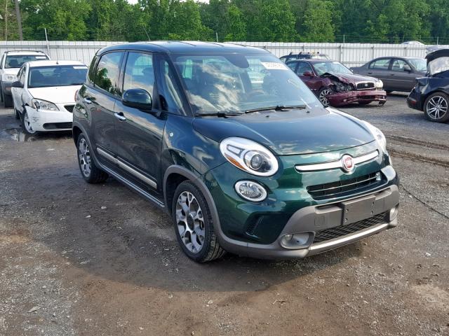 ZFBCFADH7EZ007308 - 2014 FIAT 500L TREKK GREEN photo 1