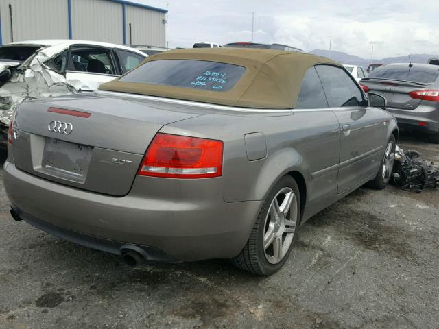 WAUAF48H88K009305 - 2008 AUDI A4 2.0T CA TAN photo 4